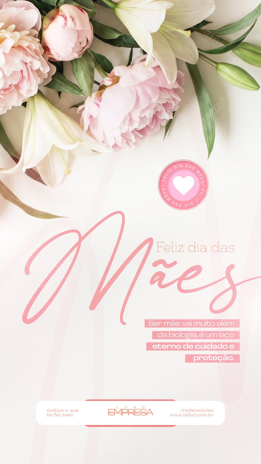 Story Dia das Mães Floricultura Rosas PSD Editável