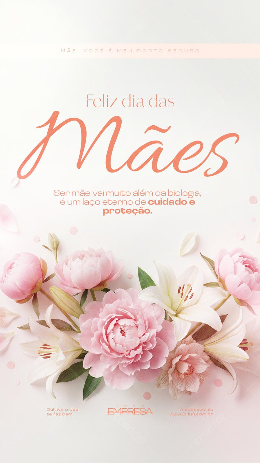 Story Dia das Mães Floricultura Rosas PSD Editável