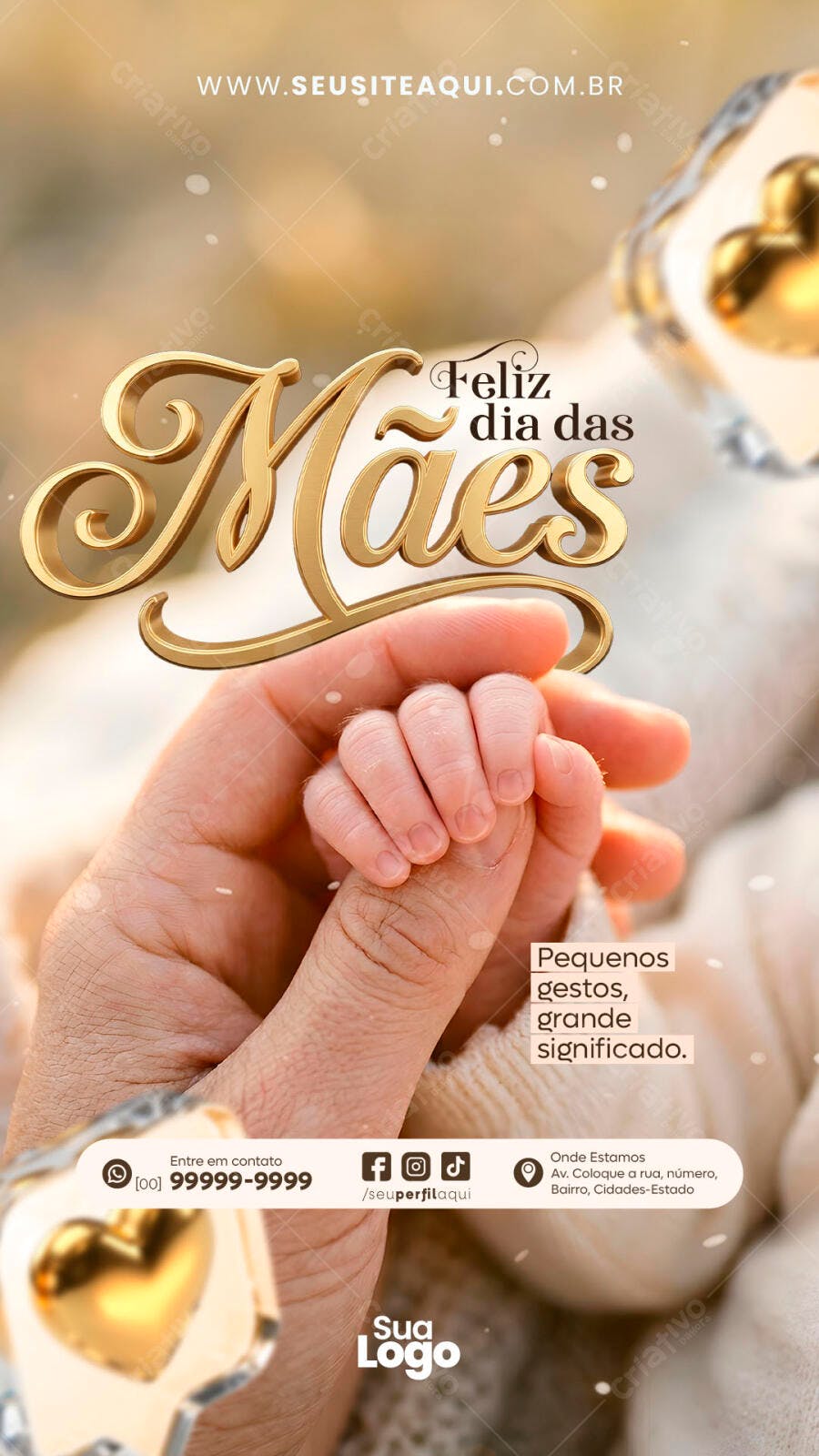 Story Dia das Mães Mês de Maio PSD Editável