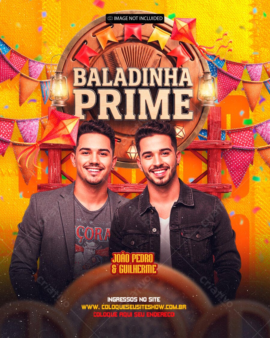 Flyer Festa Junina Baladinha Prime PSD Editável