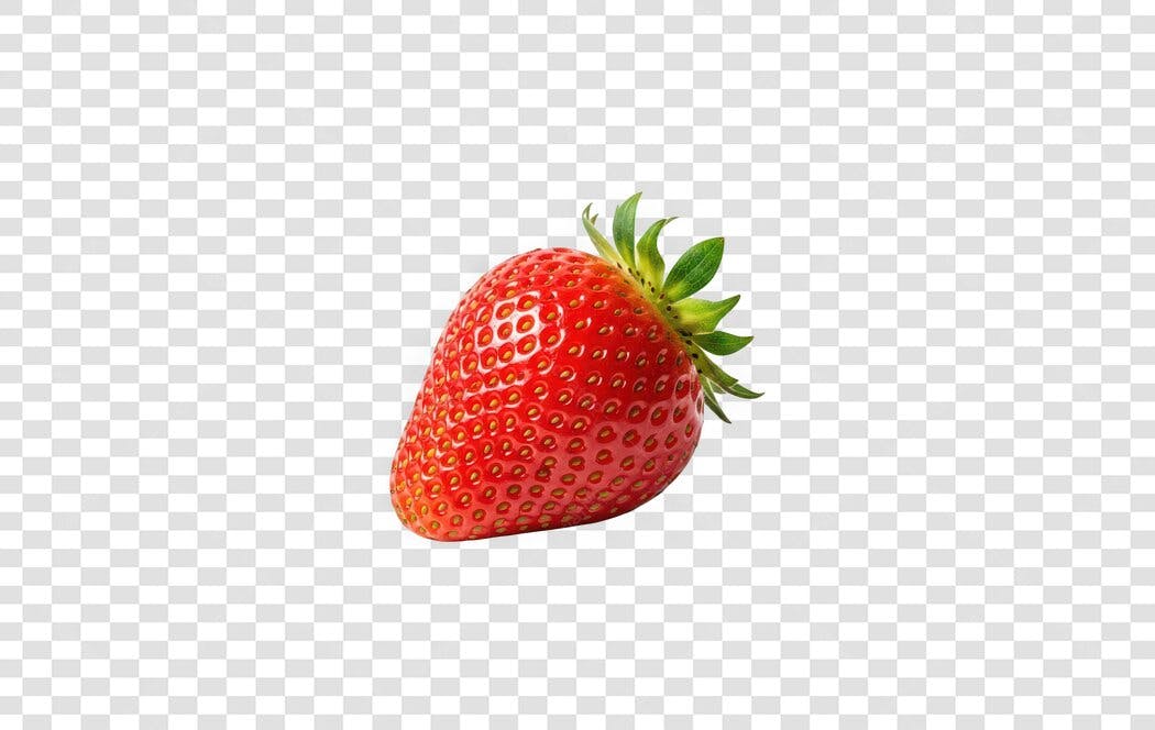 Foto Recortada Morango Fruta Vermelha PNG Fundo Transparente