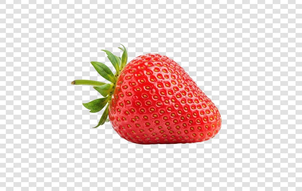 Foto Recortada Morango Vermelho Fruta Fresca PNG Fundo Transparente