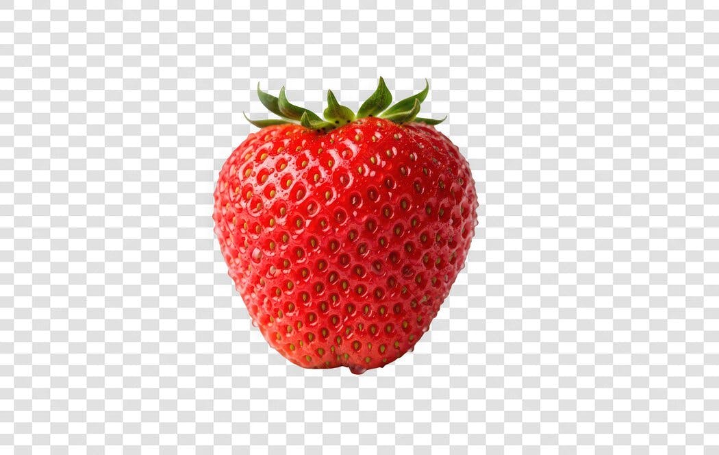 Foto Recortada Morango Vermelho Fruta PNG Fundo Transparente