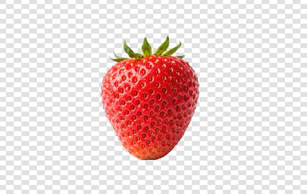 Foto Recortada Morango Vermelho Fruta PNG Fundo Transparente