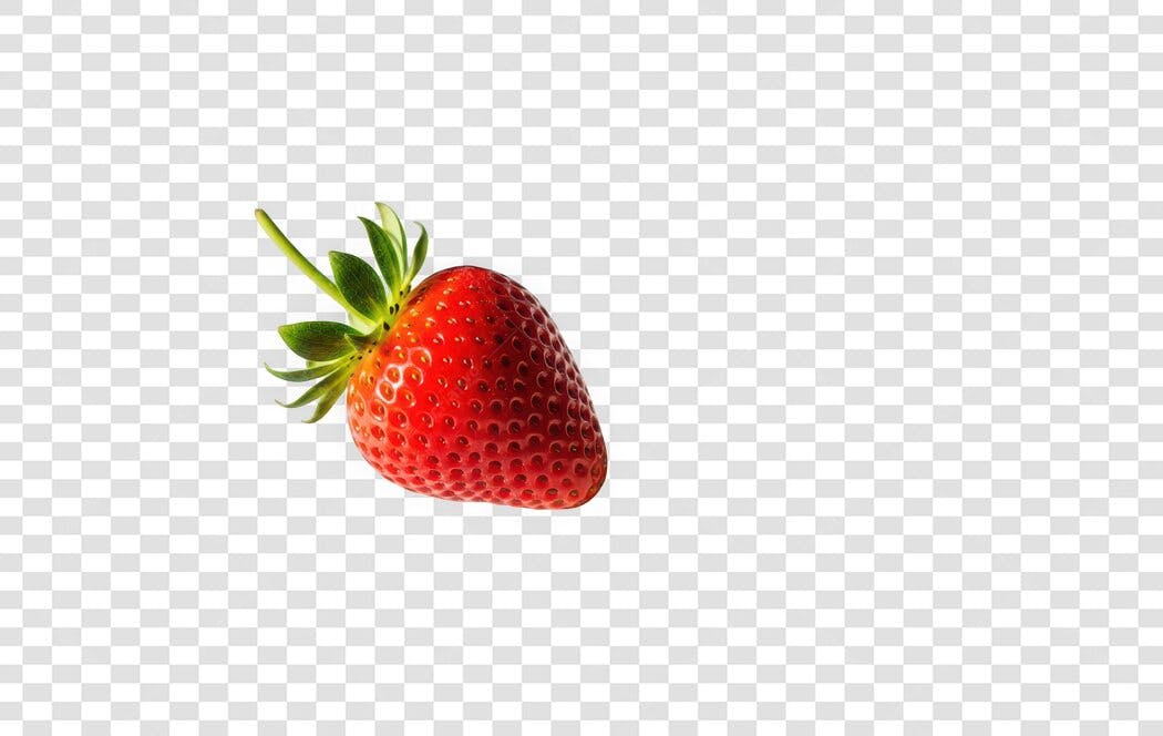 Foto Recortada Morango Vermelho Fruta PNG Fundo Transparente