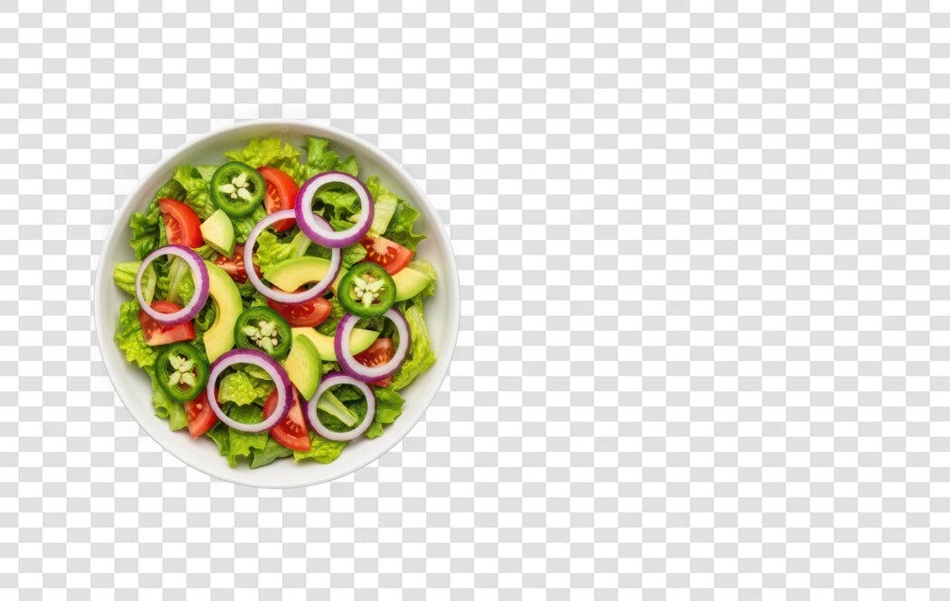 Foto Recortada Salada Fresca Saudável Vegetais PNG Fundo Transparente