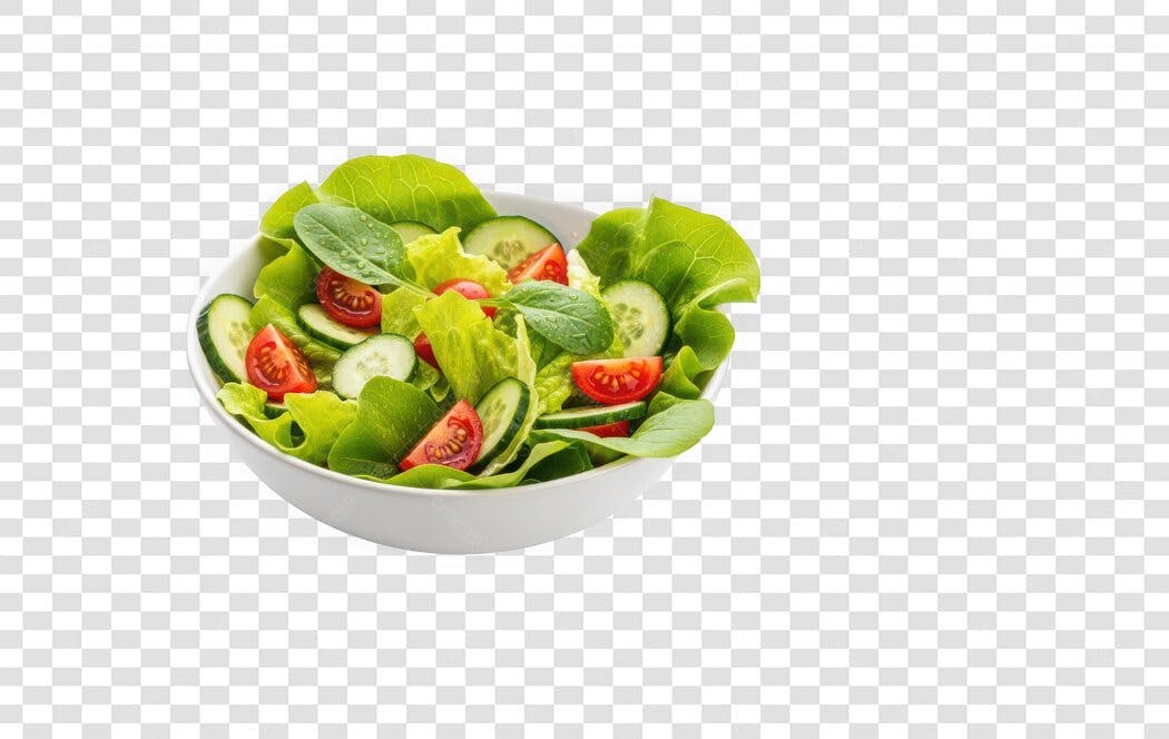 Foto Recortada Salada Fresca Vegetais Saudáveis PNG Fundo Transparente