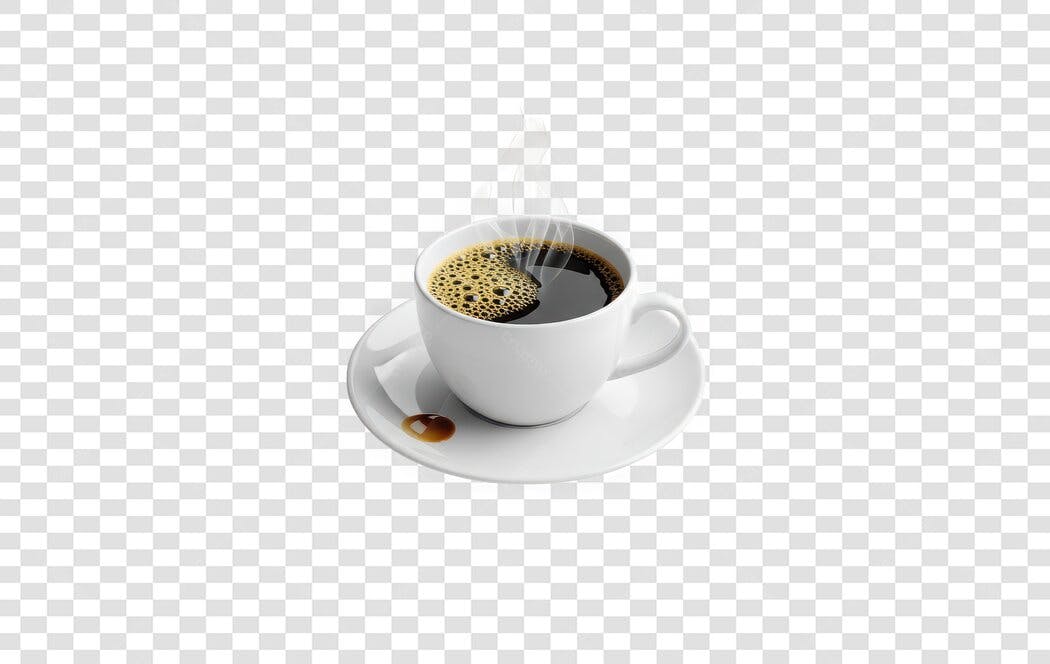 Foto Recortada Xícara Café Vapor Quente PNG Fundo Transparente
