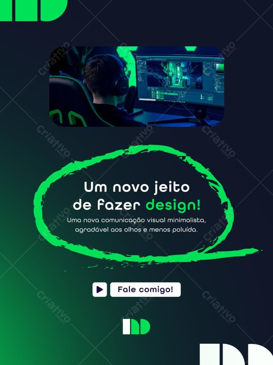 Post Instagram Agência Marketing Digital PSD Editável