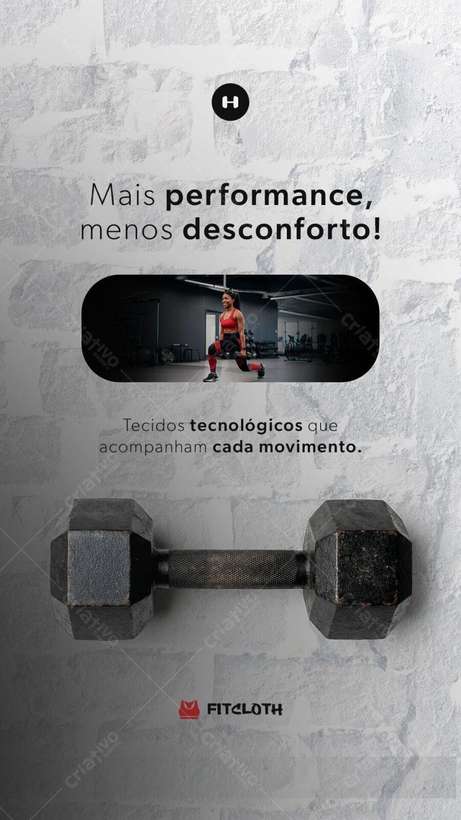 Story Instagram Academia Fitness Promoção PSD Editável