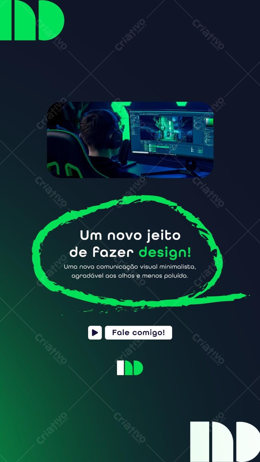 Story Instagram Agência Marketing Digital PSD Editável