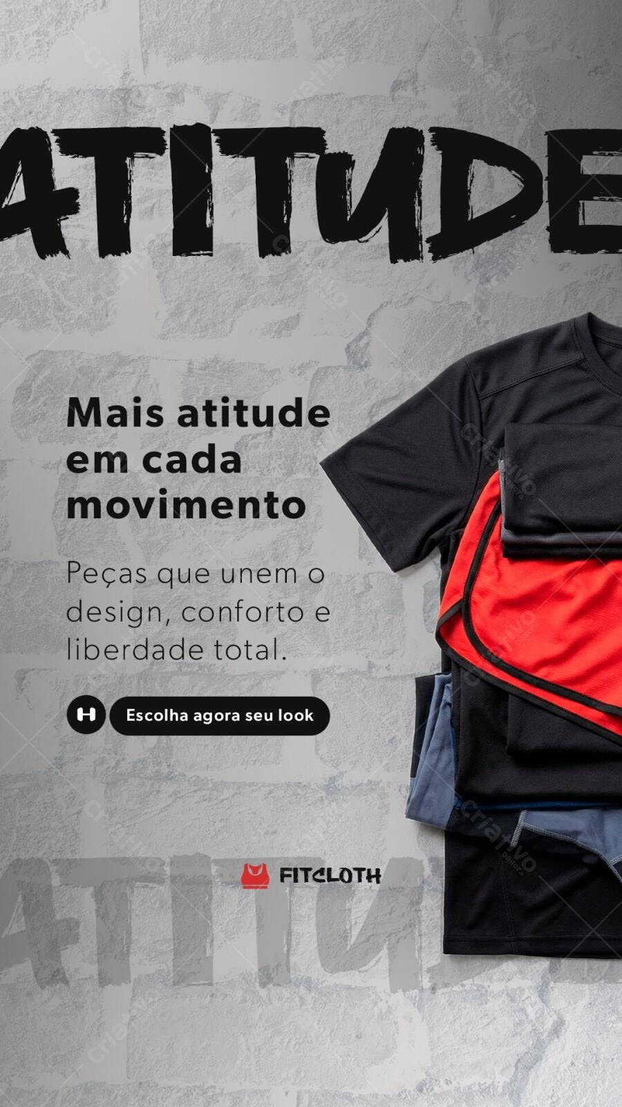 Story Instagram Fitness Moda Academia PSD Editável