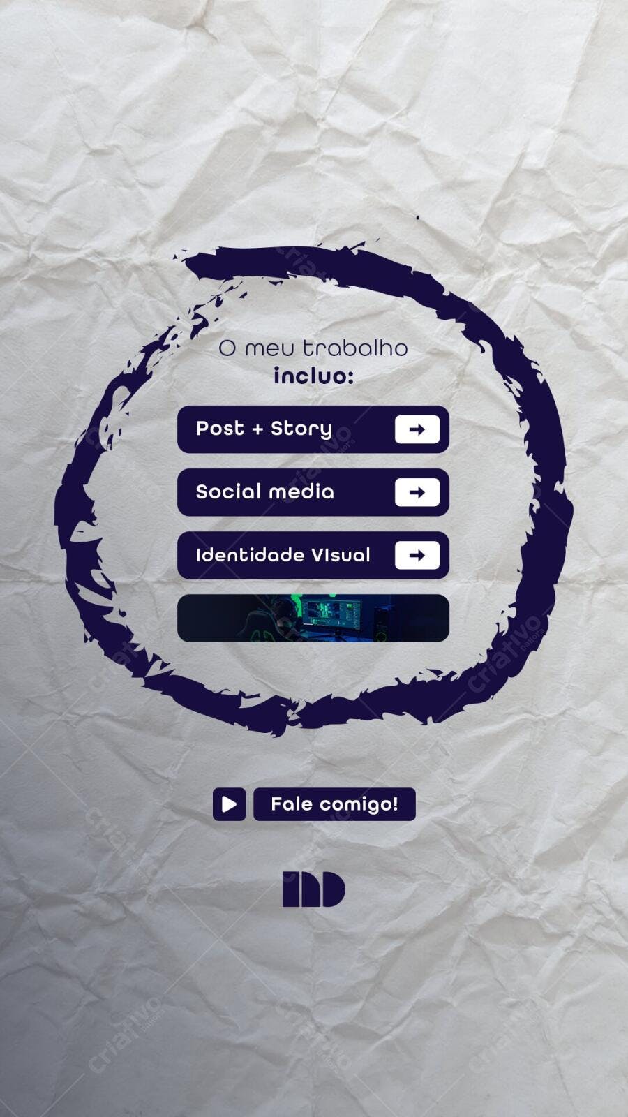 Story Instagram Serviços Marketing Digital PSD Editável