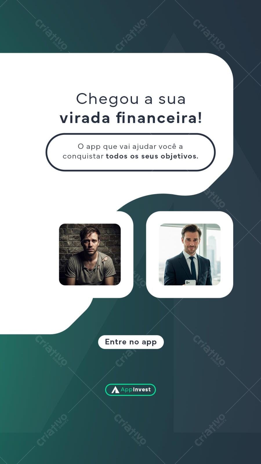 Story Instagram Virada Financeira App Investimento PSD Editável