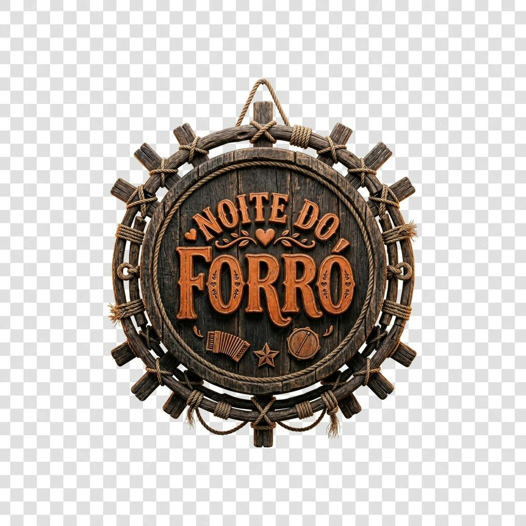 Elemento Decorativo Noite do Forró Junho PNG Fundo Transparente