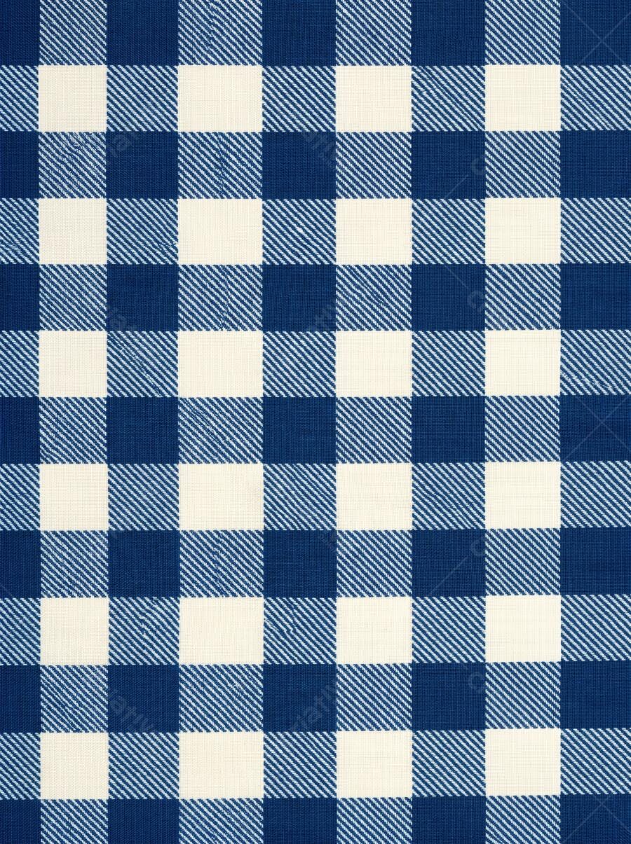 Textura Xadrez Vichy Azul Marinho e Branco Seamless para Fundo