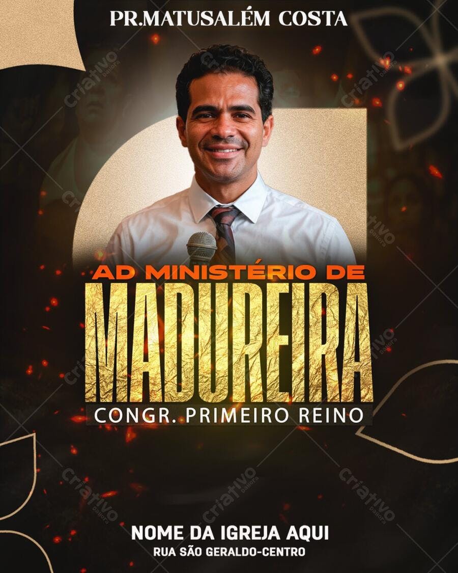 Flyer Evento Religioso Igreja Evangélica PSD Editável