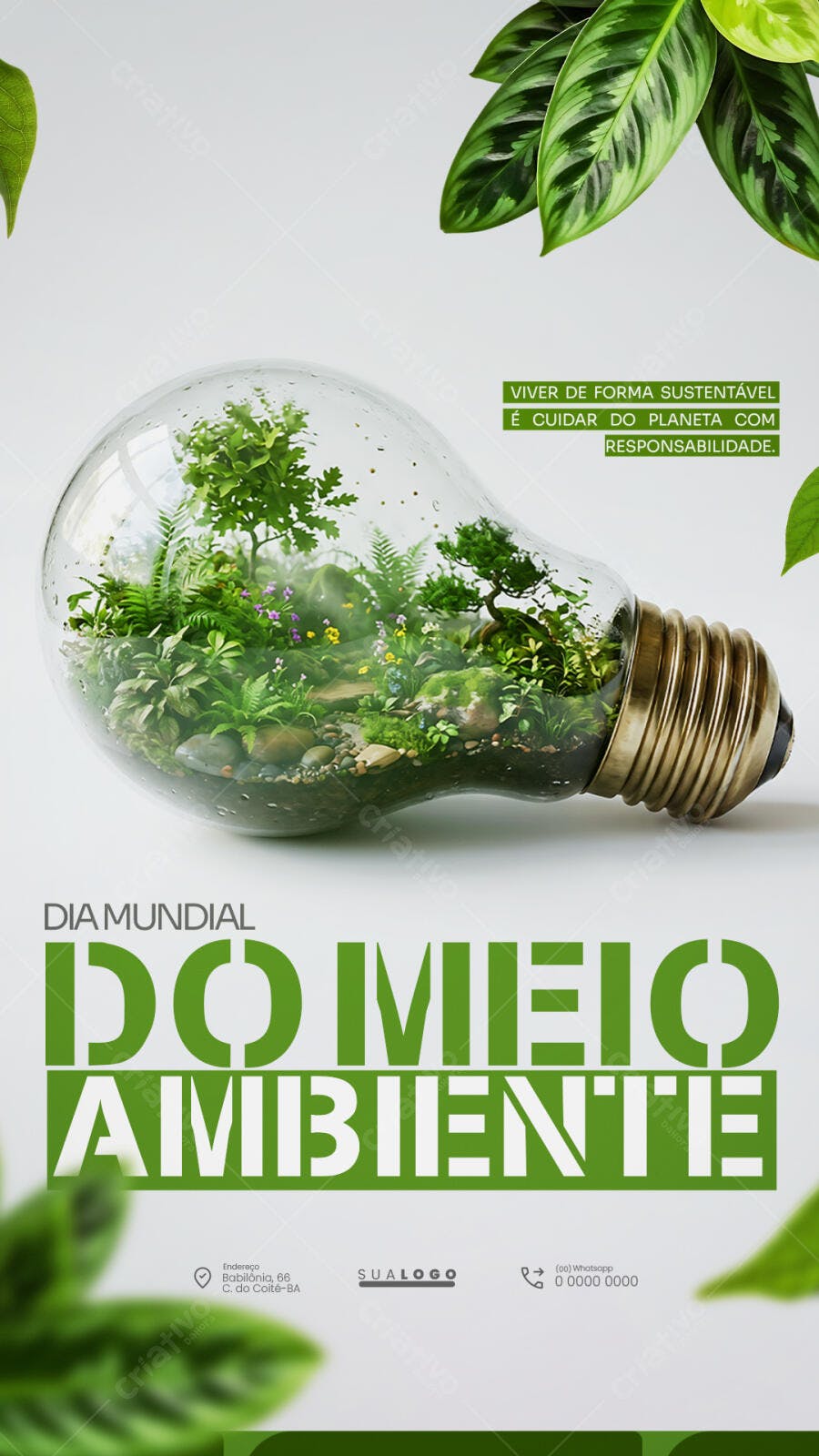 Post Instagram Dia Mundial Meio Ambiente PSD Editável