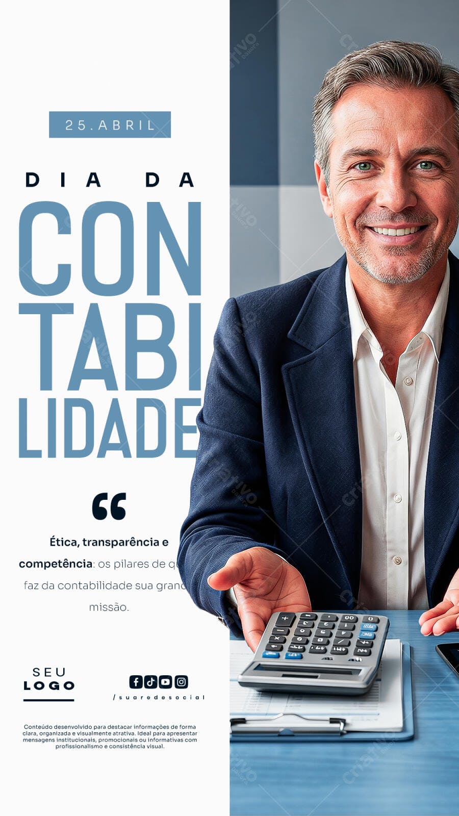 Story Dia da Contabilidade 25 de Abril PSD Editável