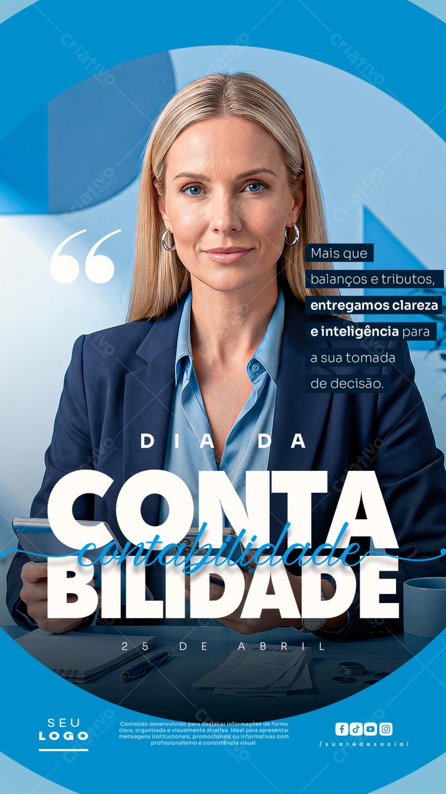 Story Dia da Contabilidade 25 de Abril PSD Editável