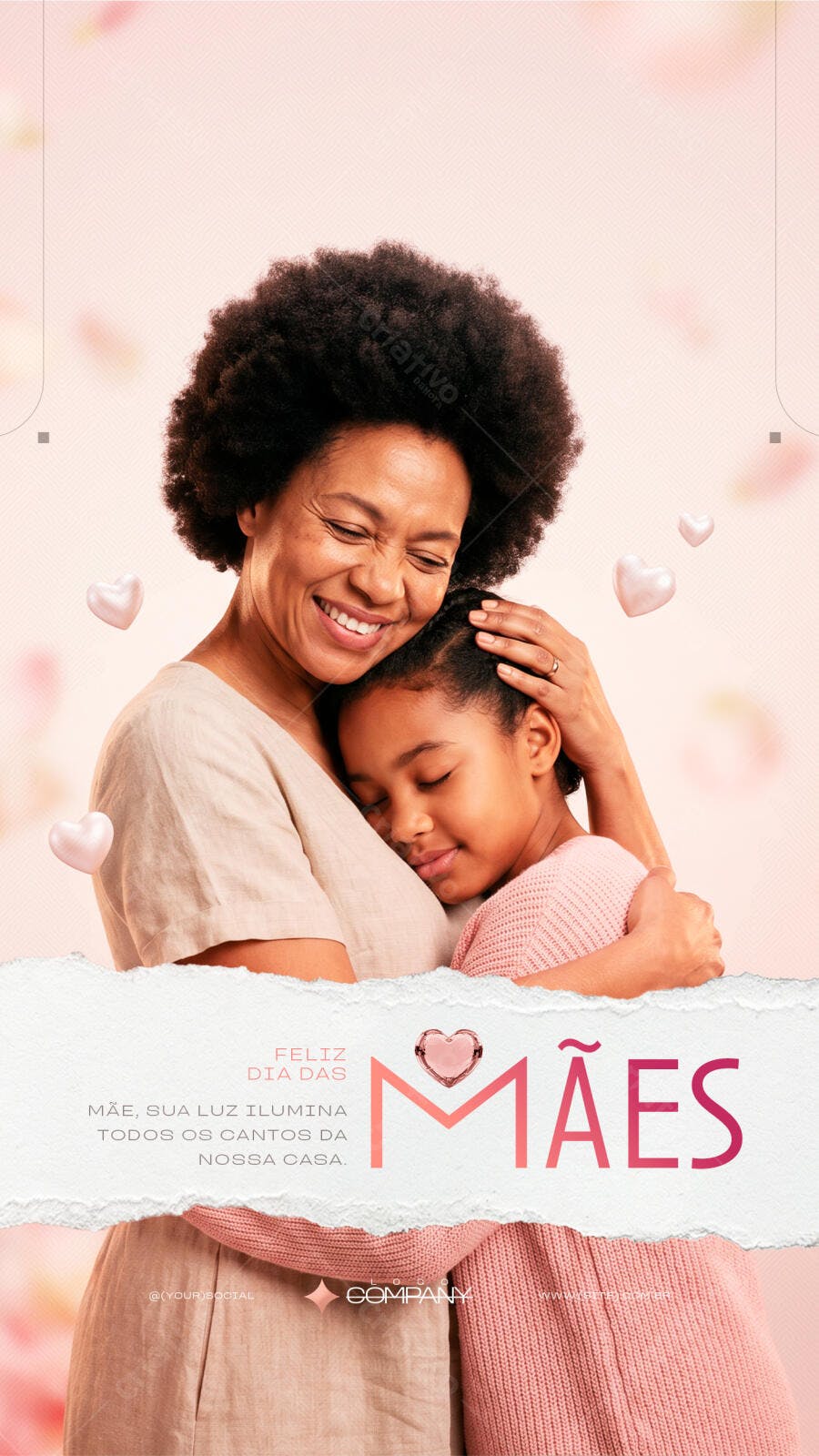 Story Dia das Mães Amor Família PSD Editável