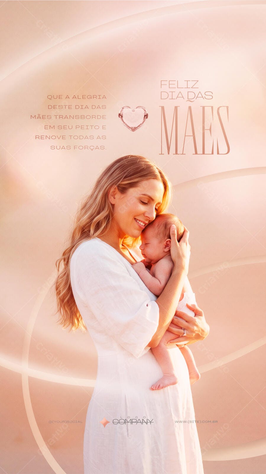 Story Dia das Mães Amor Materno PSD Editável