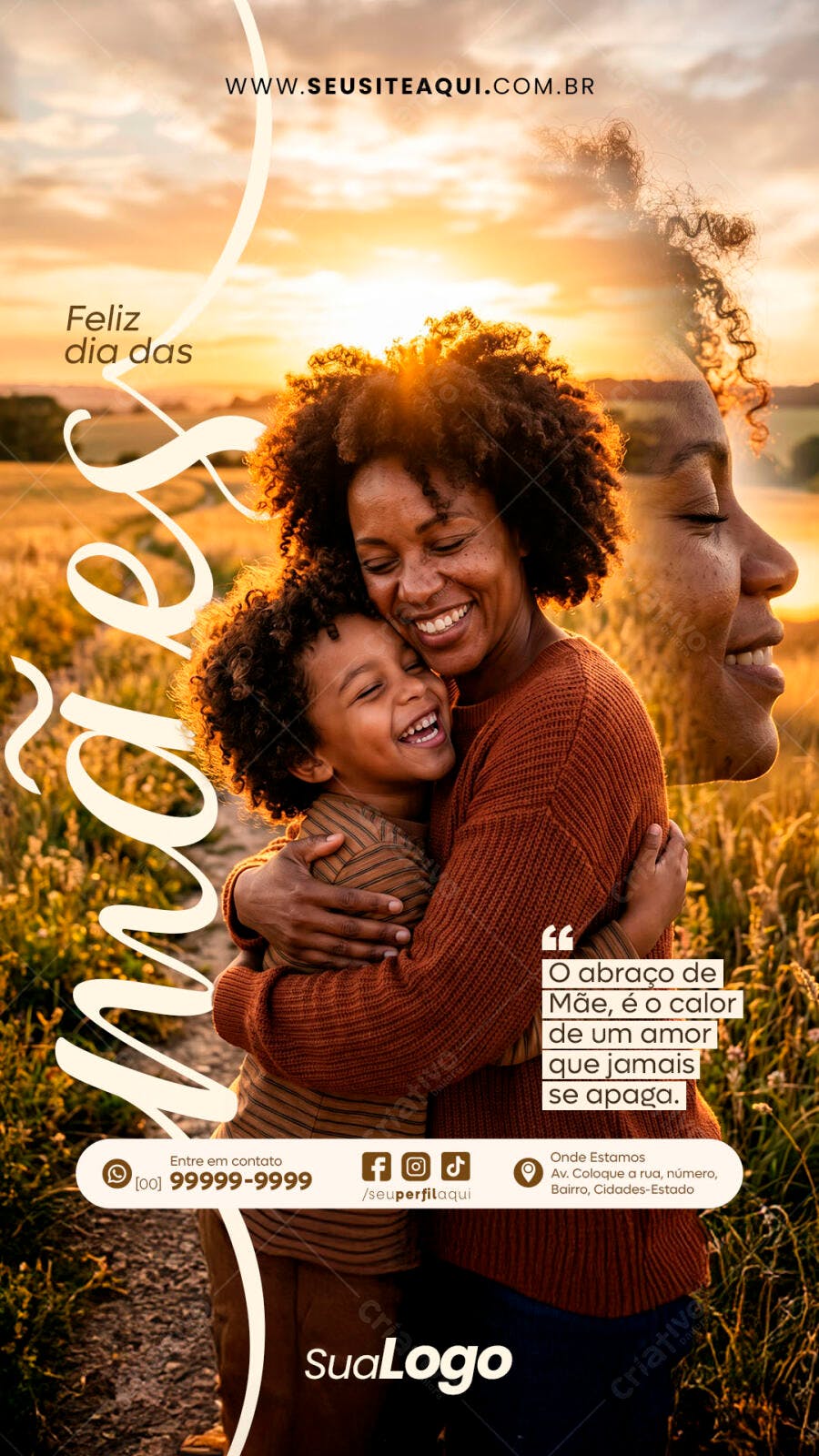 Story Dia das Mães Família Amor PSD Editável