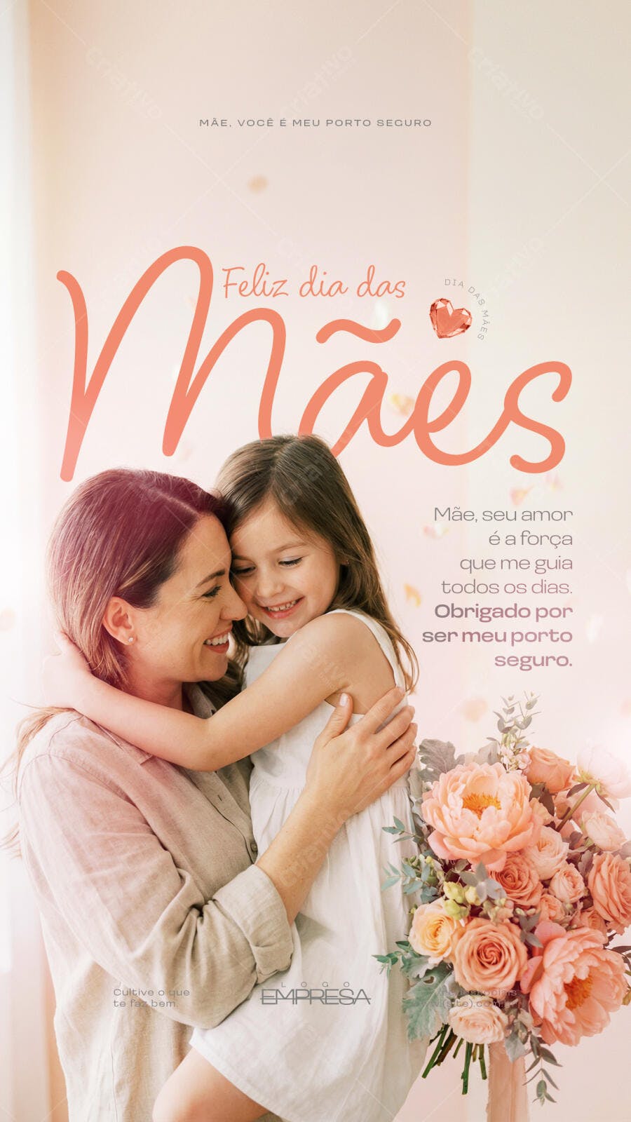 Story Dia das Mães Floral Delicado PSD Editável