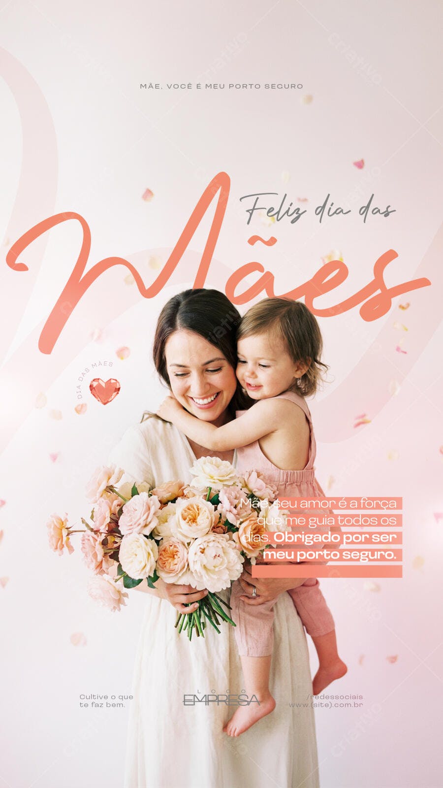 Story Dia das Mães Floral Delicado PSD Editável