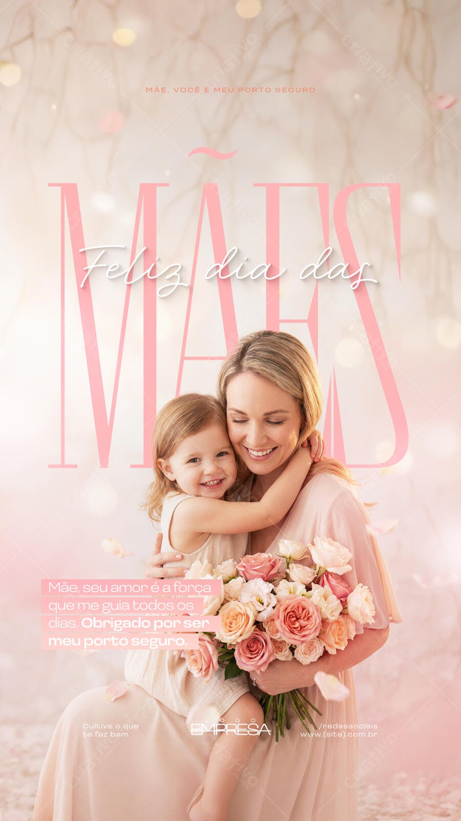 Story Dia das Mães Floricultura Rosas PSD Editável