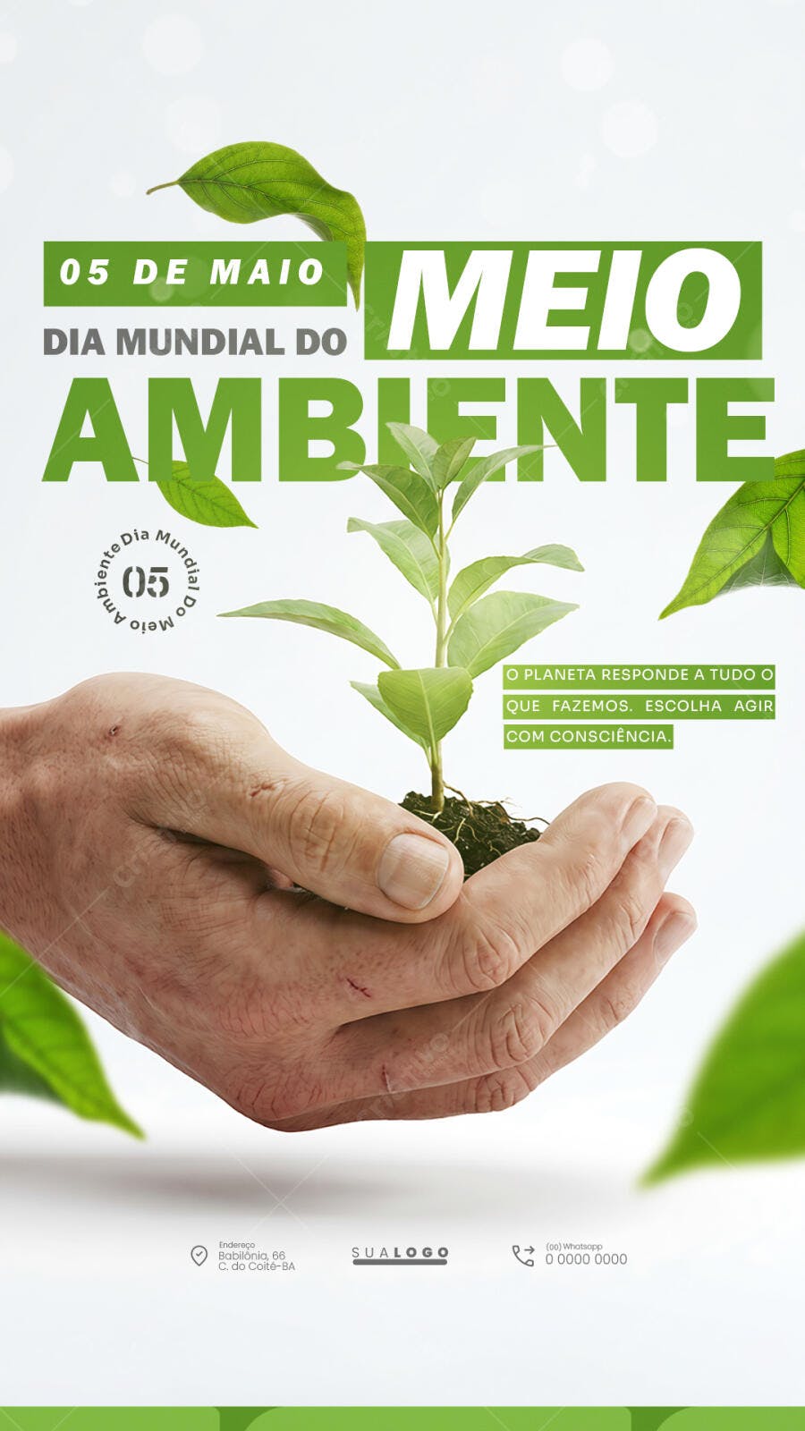 Story Dia Mundial do Meio Ambiente 5 de Junho PSD Editável