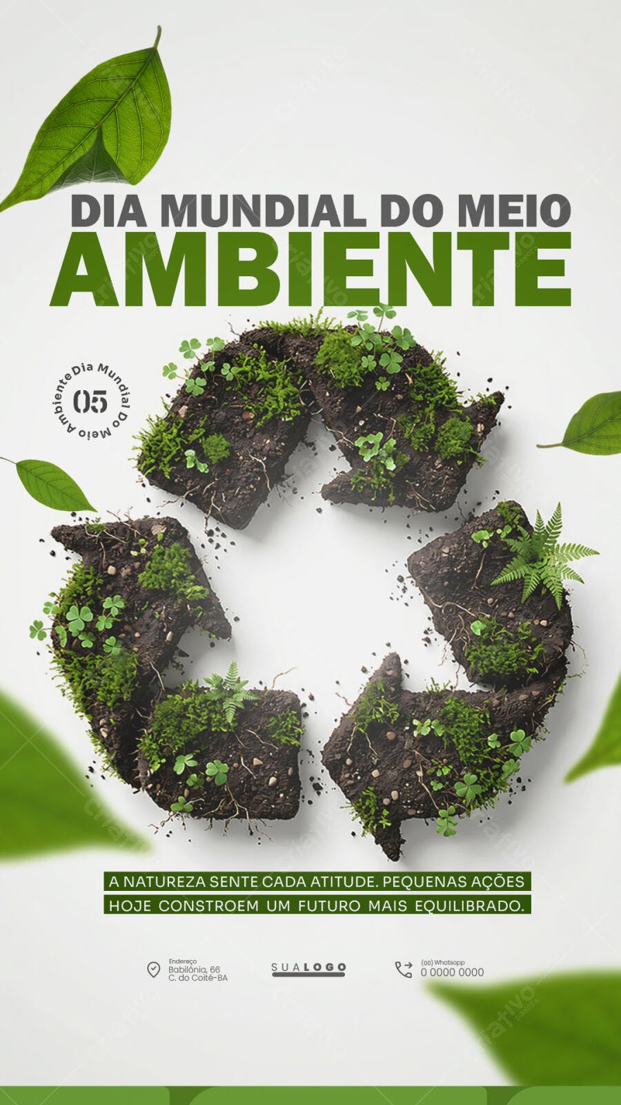 Story Dia Mundial do Meio Ambiente 5 de Junho PSD Editável
