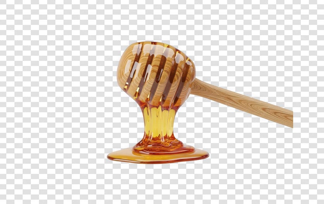 Foto Recortada Pegador de Mel Madeira PNG Fundo Transparente