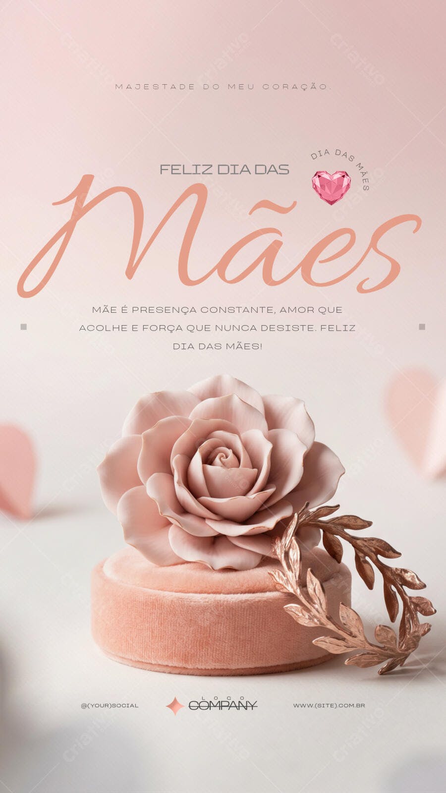 Story Dia das Mães Floricultura Rosas PSD Editável