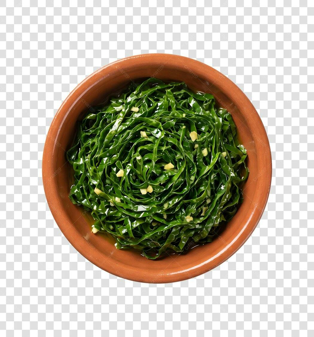 Foto Recortada Couve Refogada Prato Fundo Transparente PNG
