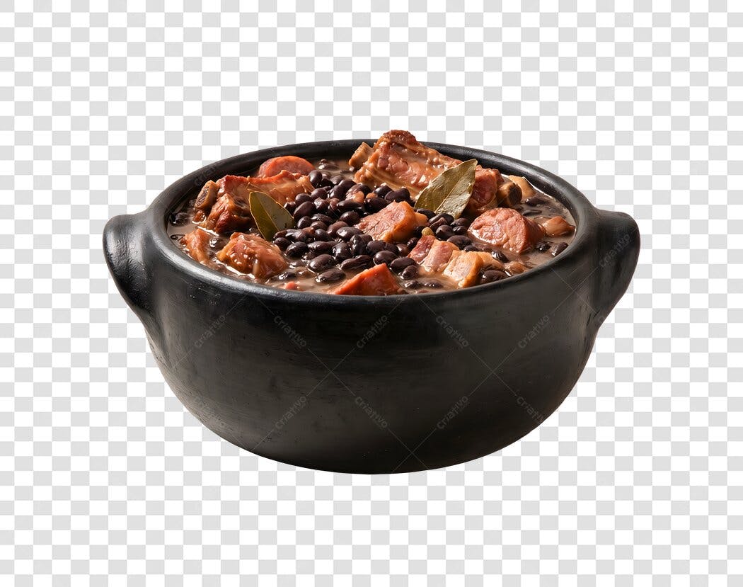 Foto Recortada Feijoada Prato Típico Brasileiro PNG Fundo Transparente
