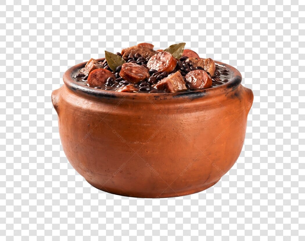 Foto Recortada Feijoada Prato Típico Brasileiro PNG Fundo Transparente