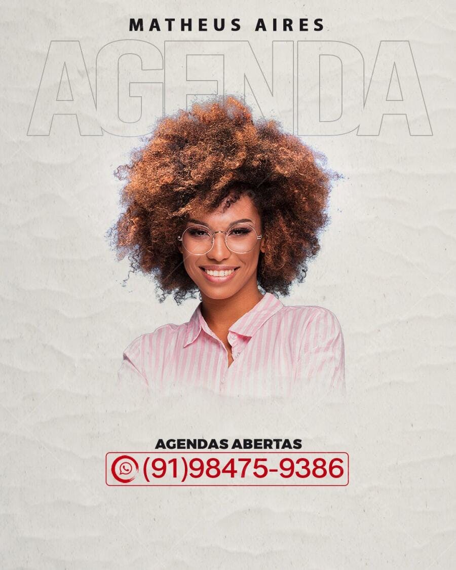 Post Instagram Agenda Aberta Profissional PSD Editável