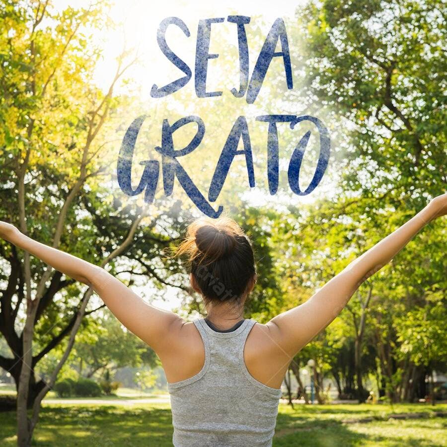 Post Instagram Seja Grato Natureza PSD Editável