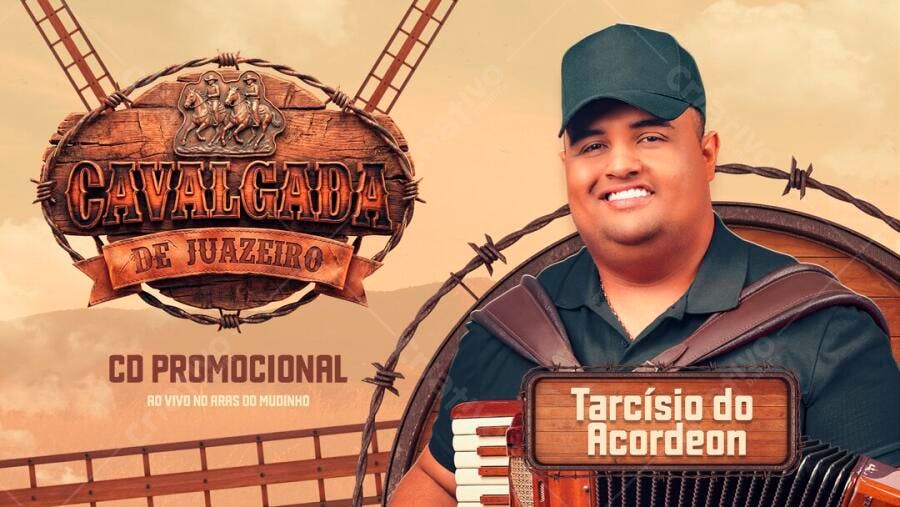 Capa CD Promocional Cavalgada de Juazeiro Tarcísio do Acordeon PSD Editável