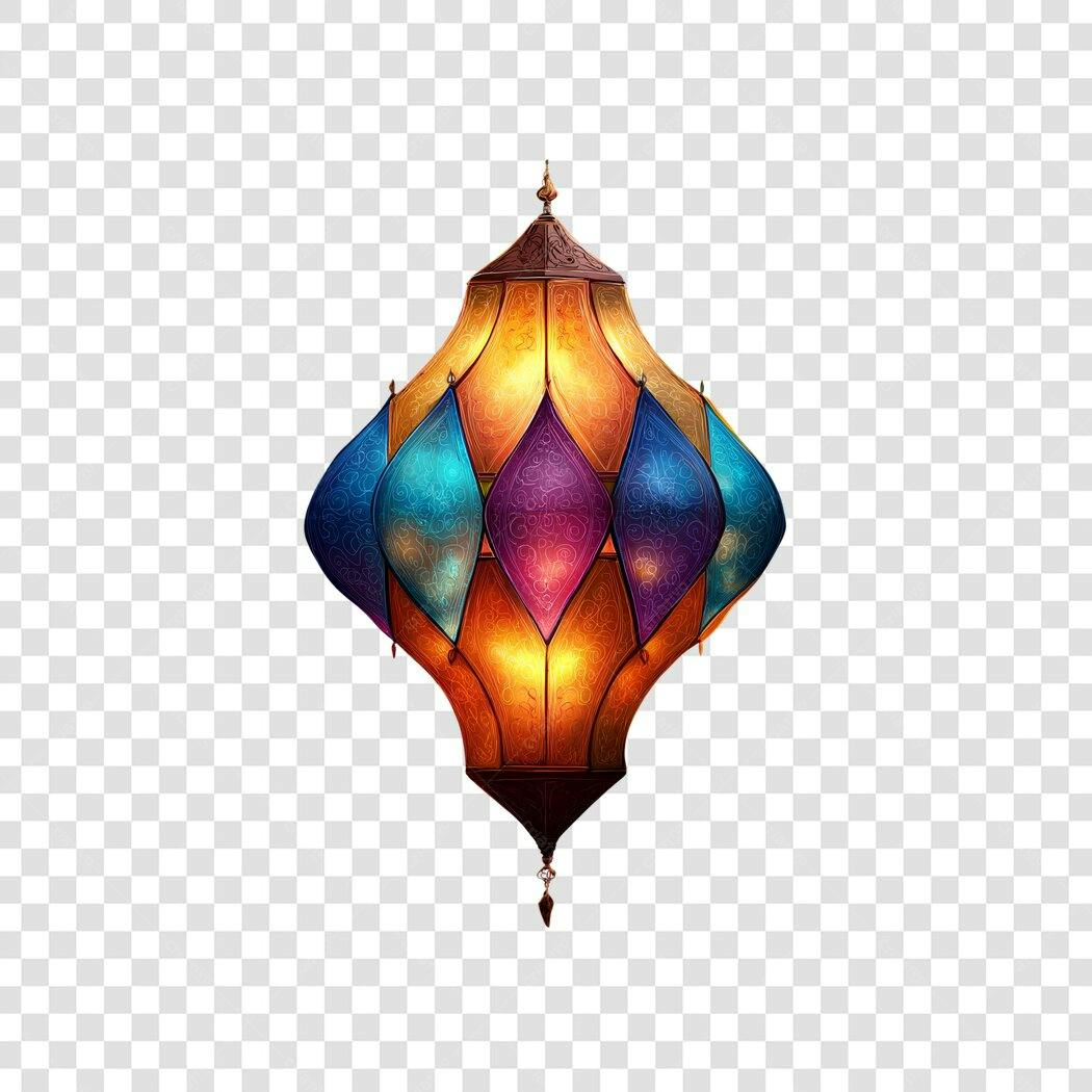 Elemento Decorativo Lanterna Árabe Ramadã PNG Fundo Transparente