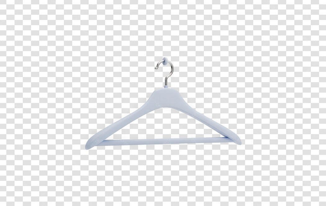 Foto Recortada Cabide Branco Roupa PNG Fundo Transparente