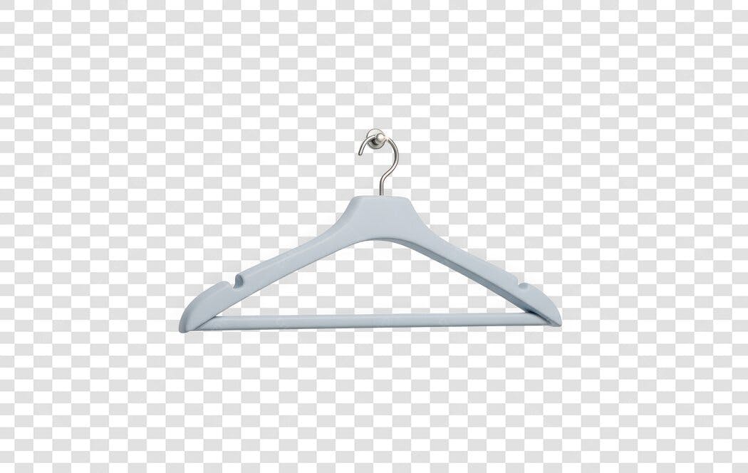 Foto Recortada Cabide Roupa Branco PNG Fundo Transparente