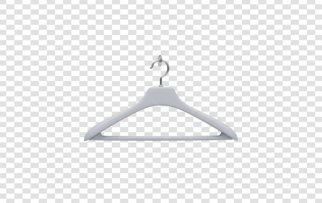 Foto Recortada Cabide Roupa Branco PNG Fundo Transparente