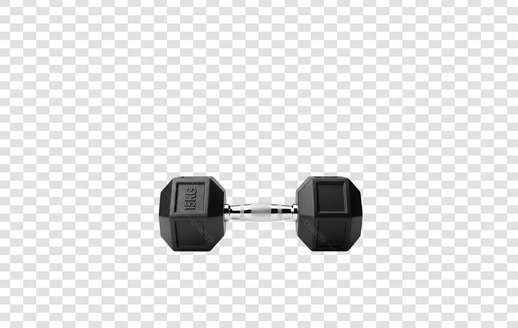 Foto Recortada Haltere Academia Fitness PNG Fundo Transparente