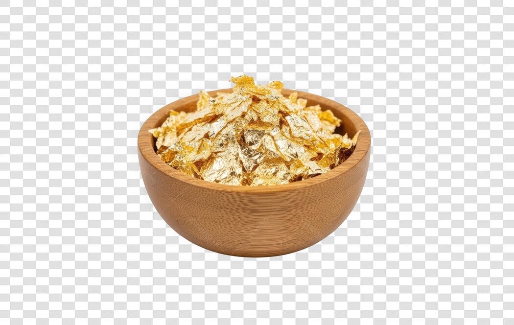 Foto Recortada Tigela Flocos Milho Dourados PNG Fundo Transparente