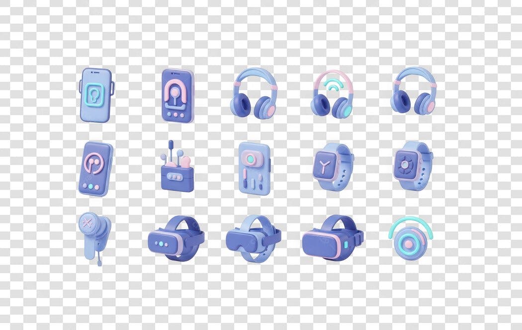 Ícone Eletrônicos Gadgets Tecnologia Flat Design PNG Fundo Transparente