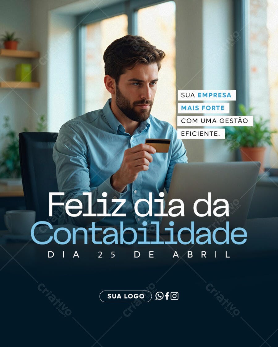 Post Dia da Contabilidade 25 de Abril PSD Editável