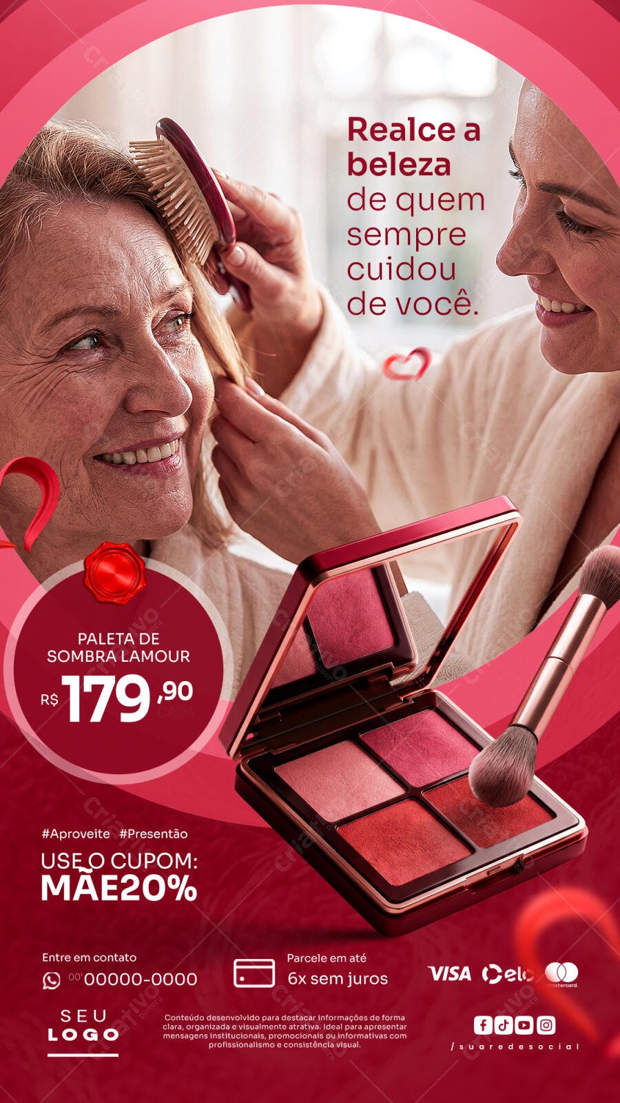 Story Dia das Mães Estética Beleza PSD Editável