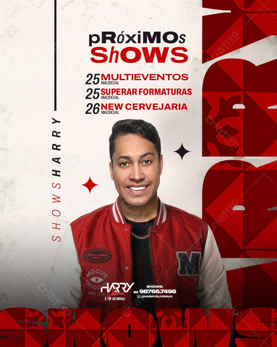 Flyer Shows Eventos Balada Festa PSD Editável